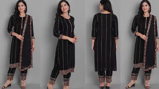 Meesho GOMOSWA INTERNATIONAL Women Viscose Rayon Kurta Pant Dupatta Set | Meesho Review