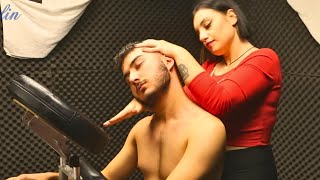 ASMR - Masterful Chair Massage by Oben - good before sleep