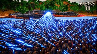 200,000 JEDI KNIGHTS & SPARTANS vs 2,000,000 FRANKENSTEINS | Ultimate Epic Battle Simulator 2 UEBS 2