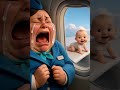 baby on plane wing | mother cry video | baby outside plane  #babycrying #funnybaby #babyshorts