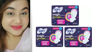 Sofy body fit overnight xxxl pads review by priyanka it is very longest pads for heavy flow periods