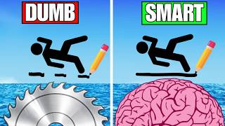 DUMB VS SMART SAVE STICKMAN RESCUE 😱