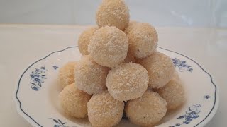 Fiji Hindi Coconut Ladoo With Condensed Milk (Diwali Sweet)