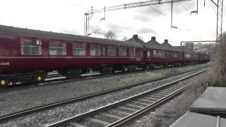 WCRC 37706 + 47580 on a diverted 5Z70 Shoeburyness C.S.D. to Southall Wcr Passing Barking 08/03/2015