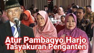 Atur Pambagyo Harjo Tasyakuran Pernikahan