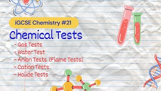 Chemical Tests | iGCSE Chemistry #21