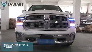 [Installation guide] VLAND LED Headlights For Dodge Ram 1500 2500 3500 2009-2018 Classic 2019-2021