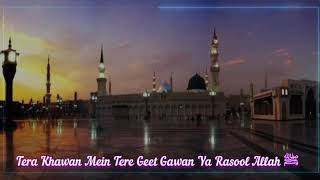 Tera Khawan Mein Tere Geet Gawan YA Rasool ﷺ Status 2021 | Eid Milad Un Nabi Stauts