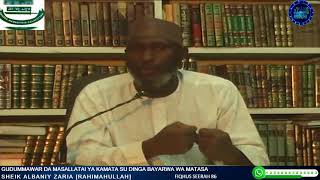 Gudunmawar da Masallatai ya kamata su dinga bayarwa wa Matasa: Sheikh Albaniy Zaria Rahimahullah