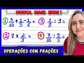 OPERAÇÕES COM FRAÇÕES! EXPLICAÇÃO DE ADIÇÃO, SUBTRAÇÃO, MULTIPLICAÇÃO E DIVISÃO! RESUMO DO CONTEÚDO!