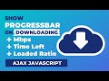 Files downloader JavaScript Ajax | Show Progress Bar on downloading