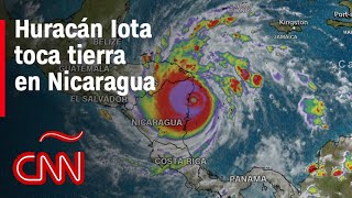 Huracán Iota toca tierra en Nicaragua