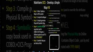 Mainframe CICS Develop a Simple Map #kumaritchannel #mainframe #cics