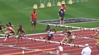 2023 Texas Relays Women's 100mH Timed Final 13.84s (+3.2)