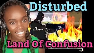 African Girl First Time Hearing Disturbed - Land Of Confusion [Official Music Video] | REACTION