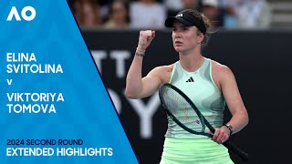 Elina Svitolina v Viktoriya Tomova Extended Highlights | Australian Open 2024 Second Round