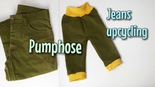 Pumphose aus alter Jeans - Nähanleitung OHNE Schnittmuster - Für Anfänger - Nähtinchen