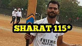 Sharat 115*Kasaragod district cricket league B division final what a amazing century 11-02-2018