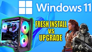 Windows 11 Gaming Performance Fresh Install or Upgrade - 16 Games Benchmark