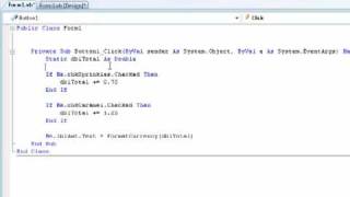 Learning VB.NET (Visual Basics) tutorial 15 - Check boxes