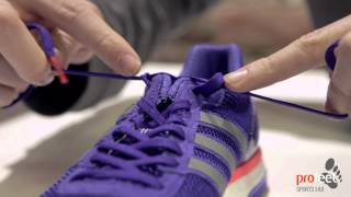 How to tie a heel lock (Racer's Loop) for a running shoe