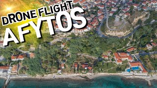 Afytos Aerial Serenity: Breathtaking Drone Flight Over the Enchanting Greek Village | 4K UHD Views