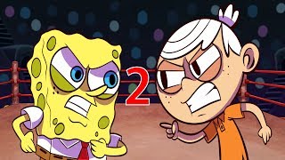 SpongeBob SquarePants Vs Lincoln Loud 2 Cartoon Rap Battles! ( The Loud House )