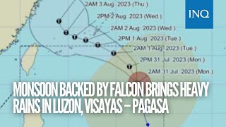 Monsoon backed by Falcon brings heavy rains in Luzon, Visayas – Pagasa
