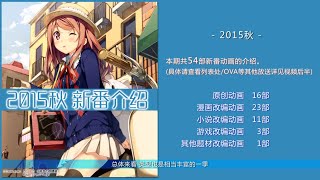 2015年秋季新番介绍