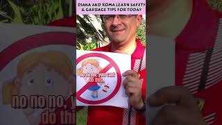 Diana and Roma Learn Safety and Garbage Tips for Today | Kids Highlights #shorts