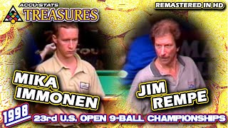 1998: Before they were Hall of Famers: Mika IMMONEN vs Jim REMPE - 23rd US OPEN 9-BALL CHAMPIONSHIPS