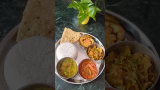 ଆଜିର lunch lunchthali idea #trending #food #viralvideo #ytshorts #cooking #odiavegthali