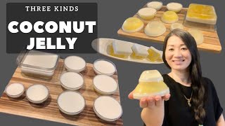 3 Kinds Coconut Jelly || សារ៉ាយ ខ្ទិះដូង ៣ ប្រភេទ || Homemade Memories ||