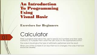 Introduction To Programming Using Visual Basic - Calculator