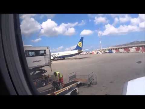 Electric wheelchair goes to a plane Electric wheelchair goes to a plane