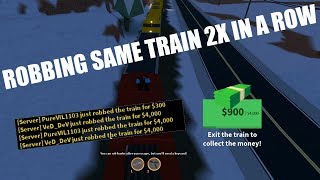 How To Rob A Train Noob Vs Pro Robbing Roblox Jailbreak