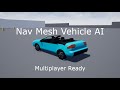 Unreal Engine Marketplace | Nav Mesh Vehicle AI | Combine With Spline Path Tutorial