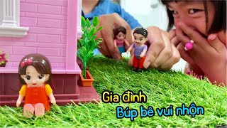 Gia đình vui nhộn, hoạt hình búp bê đồ chơi, Family story doll toys, entertainment for babie