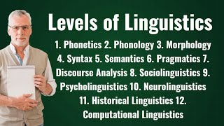 Levels of Linguistics।Phonetics, Phonology,Morphology,Syntax,Semantics,Pragmatics,Discourse Analysis