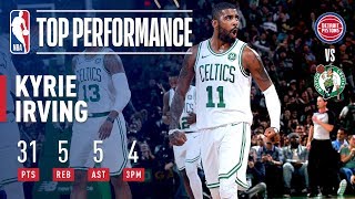 Kyrie Irving Gets BUCKETS At Home Vs Detroit | October 30, 2018