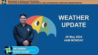 Public Weather Forecast issued at 4AM | May 20, 2024 - Monday