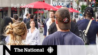 CBC News: The National | Potential fourth wave, Water advisories settlement, Barenaked Ladies