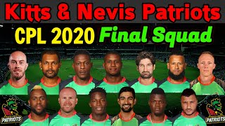 CPL 2020 St Kitts & Nevis Patriots Final Squad | St Kitts & Nevis Patriots Official Squad CPL 2020