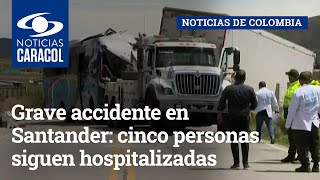 Grave accidente en Santander: cinco personas siguen hospitalizadas