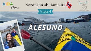 Norwegen ab Hamburg mit AIDA Prima - VLOG 4: Alesund - Kajak Fahrt durch die Fjorde