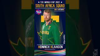 ICC T20 World Cup 2022- New South Africa Team Final Squad | SA Squad For T20 World cup | T20 WC 2022