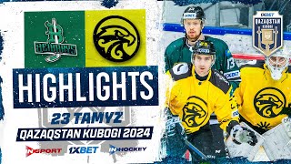 БЕЙБАРЫС - САРЫАРКА HIGHLIGHTS 23.08.2024 🏒 1xBet - QAZAQSTAN KUBOGI 2024