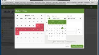 Blockout Dates PC