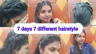 7 days 7 different hairstyles 😍🥰 #hairstyle #bhargavi