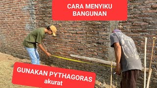 CARA MENYIKU BANGUNAN  RUMUS PYTHAGORAS